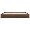 vidaXL R&aacute;m postele hněd&yacute; dub 135 x 190 cm kompozitn&iacute; dřevo