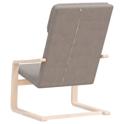 vidaXL Relaxační židle taupe textil