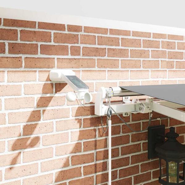 vidaXL R&aacute;m mark&yacute;zy s LED p&aacute;sov&yacute;mi světly B&iacute;l&aacute; 450 &times; 300 cm Hlin&iacute;k