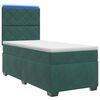 vidaXL Postel boxspring s matrac&iacute; Tmavě zelen&aacute; 80 x 200 cm Samet
