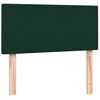vidaXL Box spring postel s matrac&iacute; tmavě zelen&aacute; 90x210 cm samet