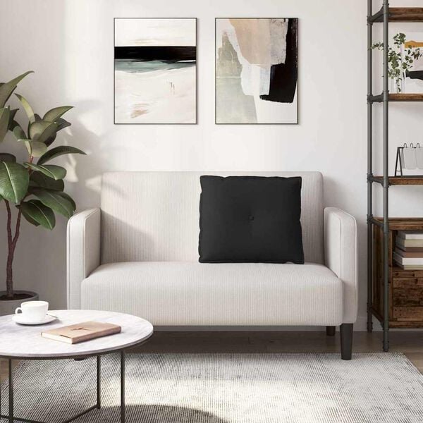 vidaXL Pol&scaron;t&aacute;ř na z&aacute;da Čern&aacute; 60 x 50 cm Mikrovl&aacute;kno