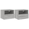 vidaXL N&aacute;stěnn&eacute; TV skř&iacute;ňky 2 ks &scaron;ed&eacute; sonoma 40 x 30 x 30 cm kompozit