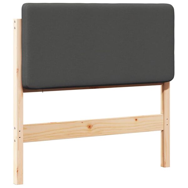 vidaXL Čalouněné čelo postele s čelo Hnědá a tmavě šedá 75 cm