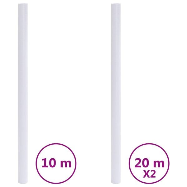 vidaXL Okenn&iacute; f&oacute;lie matn&eacute; b&iacute;l&eacute; PVC