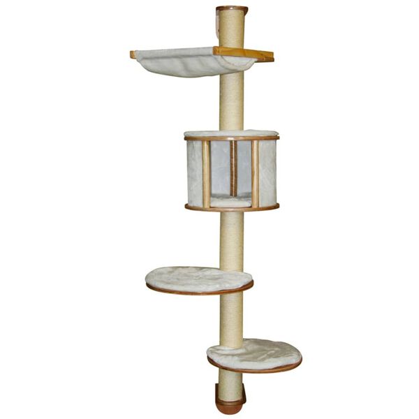 Kerbl N&aacute;stěnn&eacute; &scaron;krabadlo pro kočky Dolomit 168 cm b&iacute;l&eacute; 81500