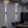 KONSTSMIDE LED n&aacute;stěnn&aacute; lampa Chieri 2 x 6 W antracitov&aacute;