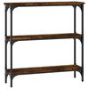 vidaXL Konzolov&yacute; stolek kouřov&yacute; dub 75 x 22,5 x 75 cm kompozitn&iacute; dřevo