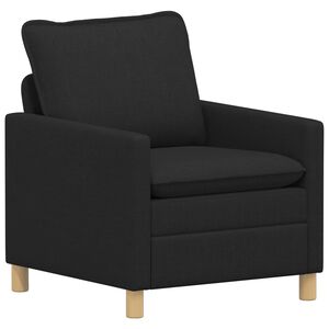 vidaXL Pohovka Čern&aacute; Textil