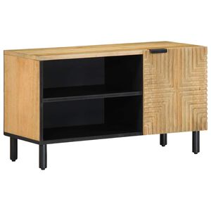 vidaXL TV skř&iacute;ňka hněd&aacute; 80x31,5x46 cm masivn&iacute; mangovn&iacute;kov&eacute; dřevo