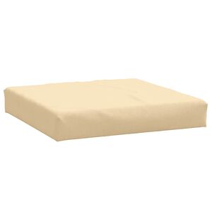 vidaXL Podu&scaron;ka na palety b&eacute;žov&aacute; melanž 60x60x9,5 cm textil