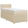 vidaXL Postel boxspring s matrac&iacute; s čelo Kr&eacute;mov&aacute; 100 x 200 cm Textil