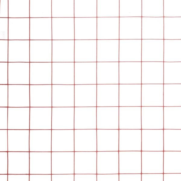 vidaXL Pletivo ke kurn&iacute;ku ocel PVC vrstva 10 x 1,5 m červen&eacute;