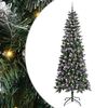 vidaXL Uměl&yacute; v&aacute;nočn&iacute; stromeček Zelen&aacute; 240 cm PVC, plast a ocel