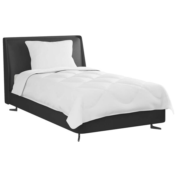 vidaXL Přikr&yacute;vka s pol&scaron;t&aacute;řem 2 pcs B&iacute;l&aacute; Mikrovl&aacute;kno