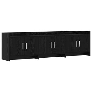 vidaXL Televizn&iacute; skř&iacute;ň 168 x 33 x 47 cm Čern&yacute; dub Kompozitn&iacute; dřevo