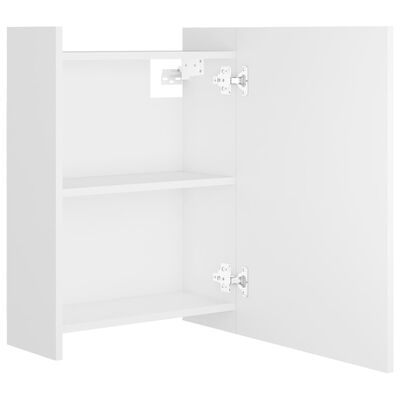 vidaXL Koupelnová skříňka se zrcadlem bílá 62,5x20,5x64 cm dřevotříska