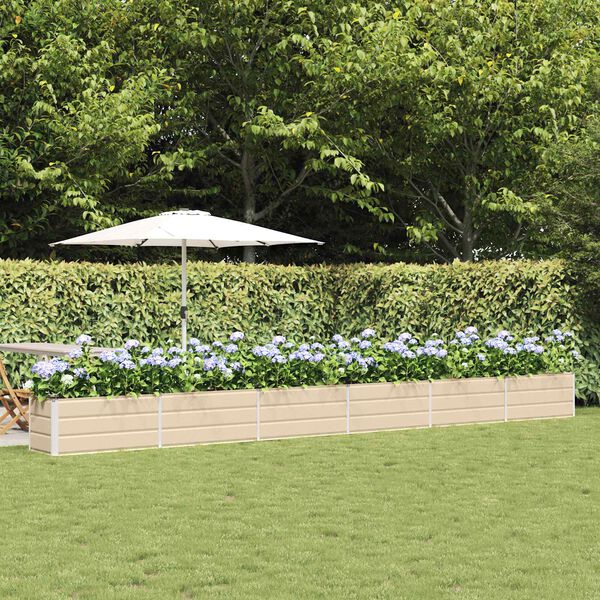 vidaXL Truhl&iacute;k Slonovinov&aacute; 480 x 50 x 45 cm Pozinkovan&aacute; ocel