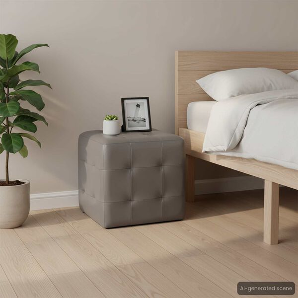 vidaXL Noční stolky 2 ks šedé 30 x 30 x 30 cm umělá kůže