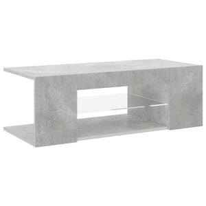 vidaXL TV skř&iacute;ňka s LED osvětlen&iacute;m betonově &scaron;ed&aacute; 90 x 39 x 30 cm