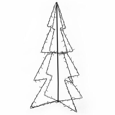vidaXL Vánoční stromek kužel 160 LED světel dovnitř i ven 78 x 120 cm