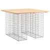 vidaXL Zahradn&iacute; stůl gabionov&yacute; design 100 x 102 x 72 cm masivn&iacute; borovice