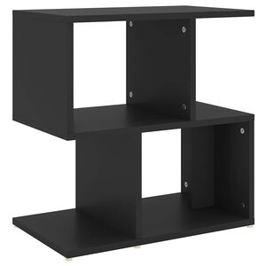 vidaXL Nočn&iacute; stolek čern&yacute; 50 x 30 x 51,5 cm kompozitn&iacute; dřevo