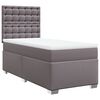 vidaXL Box spring postel s matrac&iacute; &scaron;ed&aacute; 90x200 cm uměl&aacute; kůže