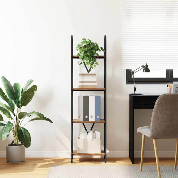 vidaXL Knihovna Star&eacute; dřevo 40 x 30 x 146 cm Kompozitn&iacute; dřevo