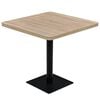 vidaXL Bistro stolek MDF a ocel čtvercov&yacute; 80 x 80 x 75 cm