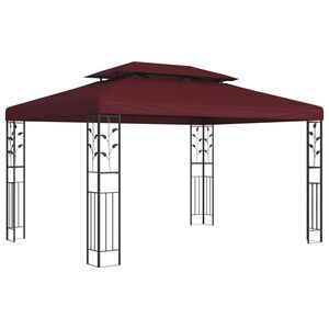 vidaXL Alt&aacute;n 3,97 x 2,96 x 2,68 m V&iacute;no Červen&eacute; Polyester a ocel