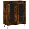 vidaXL Skř&iacute;ň highboard kouřov&yacute; dub 69,5 x 34 x 180 cm kompozitn&iacute; dřevo