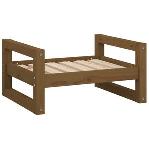 vidaXL Postel pro psy medově hněd&aacute; 55,5x45,5x28 cm masivn&iacute; borovice