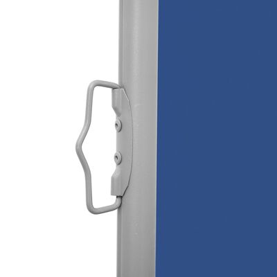 vidaXL Zatahovací boční markýza / zástěna 170 x 1200 cm modrá