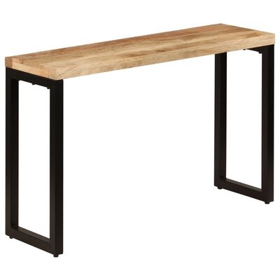 vidaXL Konzolový stolek 120 x 35 x 76 cm masivní mangovník a ocel