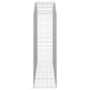 vidaXL Klenut&yacute; gabionov&yacute; ko&scaron; 200 x 50 x 160/180 cm pozinkovan&eacute; železo