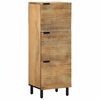 vidaXL Highboard Brown 40x33x110 cm Masivn&iacute; dřevo Mango