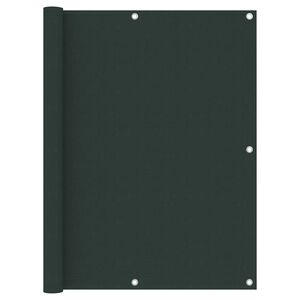 vidaXL Balk&oacute;nov&aacute; z&aacute;stěna tmavě zelen&aacute; 120 x 300 cm oxfordsk&aacute; l&aacute;tka