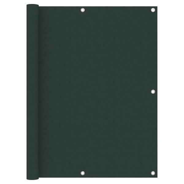 vidaXL Balk&oacute;nov&aacute; z&aacute;stěna tmavě zelen&aacute; 120 x 300 cm oxfordsk&aacute; l&aacute;tka