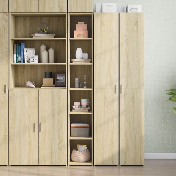 vidaXL Skř&iacute;ň highboard dub sonoma 30 x 41 x 185 cm kompozitn&iacute; dřevo