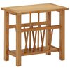 vidaXL Stolek na časopisy 45 x 27 x 42 cm masivn&iacute; dubov&eacute; dřevo