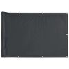 vidaXL Balkonov&aacute; z&aacute;stěna antracitov&aacute; 400 x 90 cm PVC