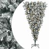 vidaXL Uměl&yacute; v&aacute;nočn&iacute; stromek s obr&aacute;cen&yacute;mi větvemi 150 cm 150 LED