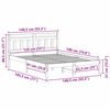 vidaXL R&aacute;m postele Hněd&aacute; 135 x 190 cm Masivn&iacute; borov&eacute; dřevo
