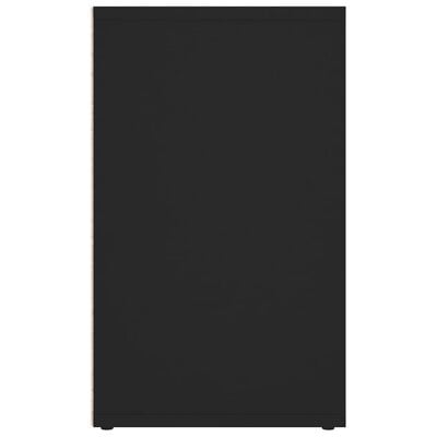 vidaXL Botník černý 52,5 x 30 x 50 cm