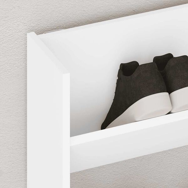 vidaXL N&aacute;stěnn&yacute; botn&iacute;k b&iacute;l&yacute; 80 x 18 x 60 cm kompozitn&iacute; dřevo