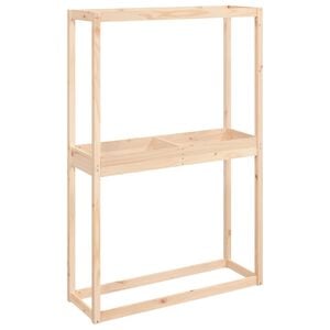 vidaXL Stojan na pneumatiky 120 x 40 x 180 cm masivn&iacute; borov&eacute; dřevo