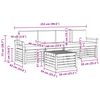 vidaXL Sedac&iacute; soupravy 5 pcs Přirozen&aacute; a B&eacute;žov&aacute; Masivn&iacute; ak&aacute;tov&eacute; dřevo