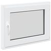 vidaXL Okeno do suter&eacute;nu RISOR 80 x 60 cm PVC a sklo B&iacute;l&aacute;