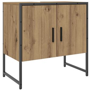 vidaXL Koupelnov&aacute; skř&iacute;ňka pod umyvadlo dub artisan 60x33x60cm kompozit